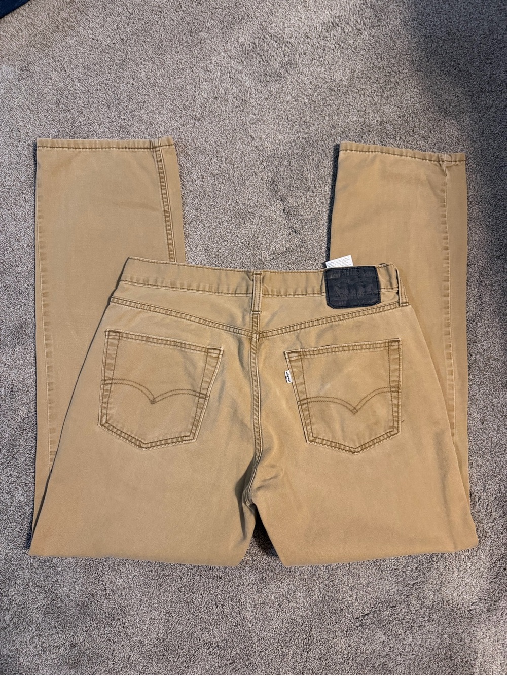 Levi's Tan Straight-Leg Jeans